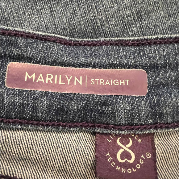 NYDJ Marilyn Straight Jean Medium Wash Size 12 - Picture 4 of 6